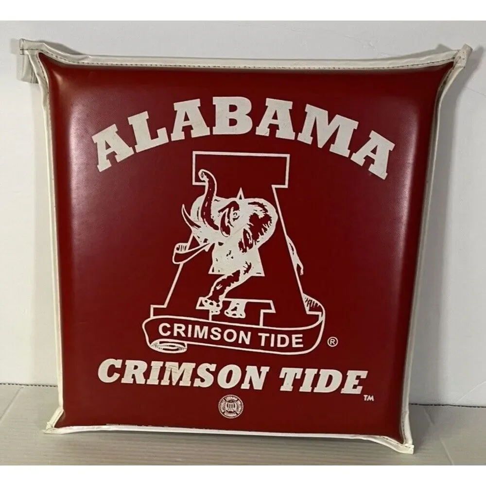 Vintage Alabama CRIMSON‎ TIDE Stadium Seat Cushion 70s/80s